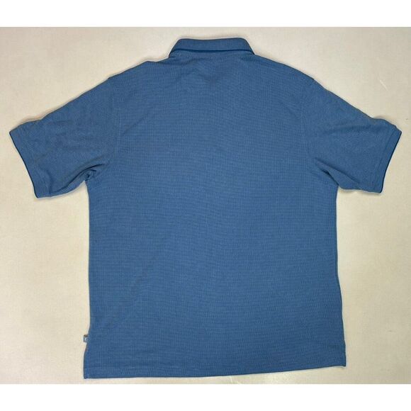 Tommy Bahama Polo Shirt Men Large Blue Short Sleeve - Picture 4 of 6